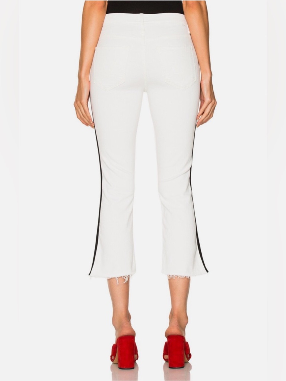 MOTHER The Insider Crop Step Fray Whipping The Racer Size 26 - Picture 4 of 14